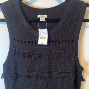 🆕 J. Crew Factory sleeveless sweater dress. Soft, delicate textures throughout